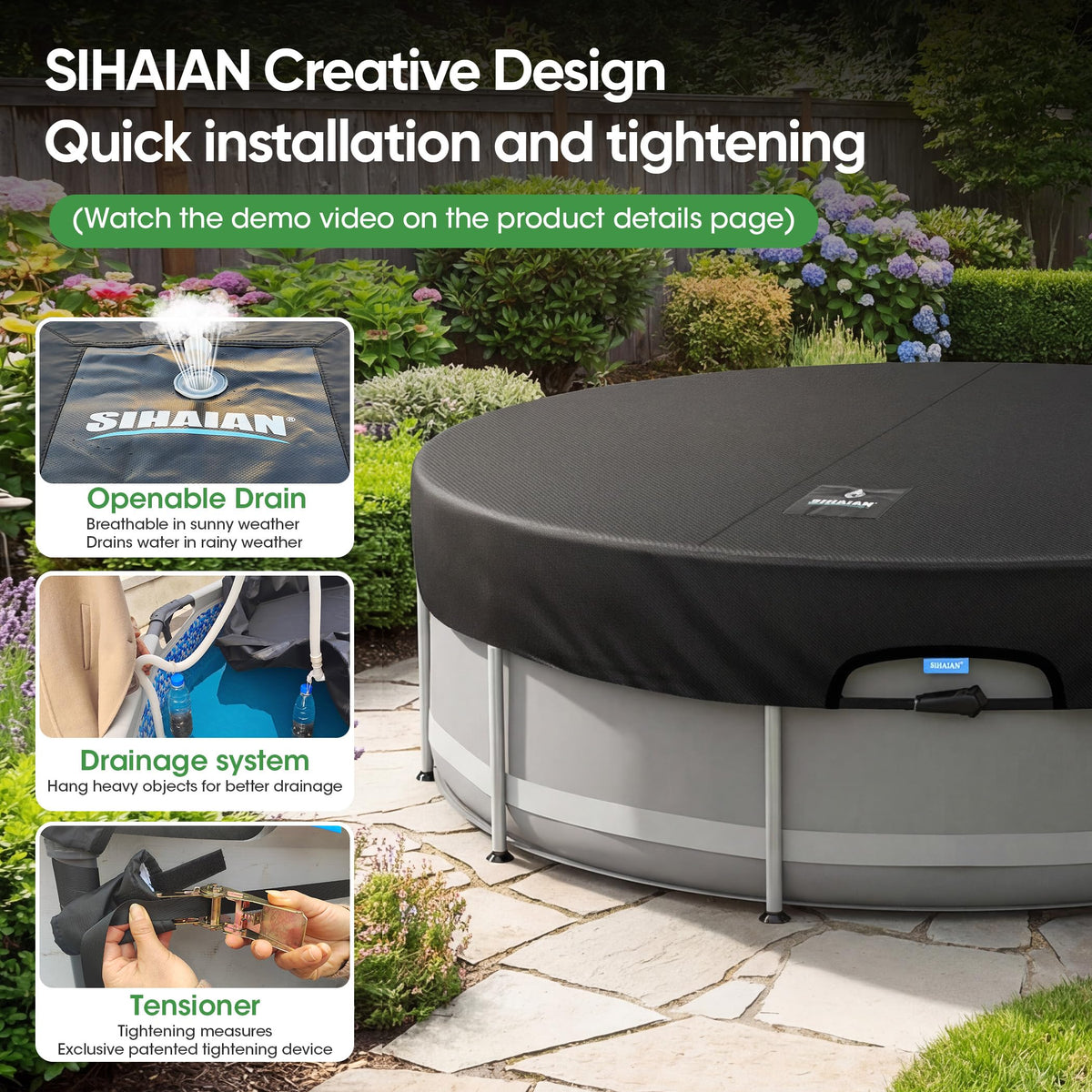 SIHAIAN waterproof tape-sealed seams provide durable protection against rain