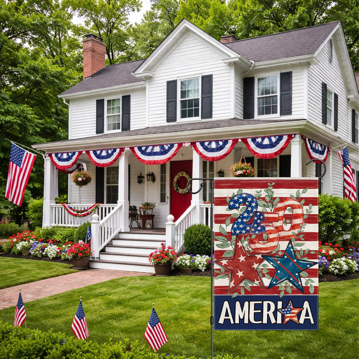 Siilues double-sided printing flag offers crisp visuals from every angle.