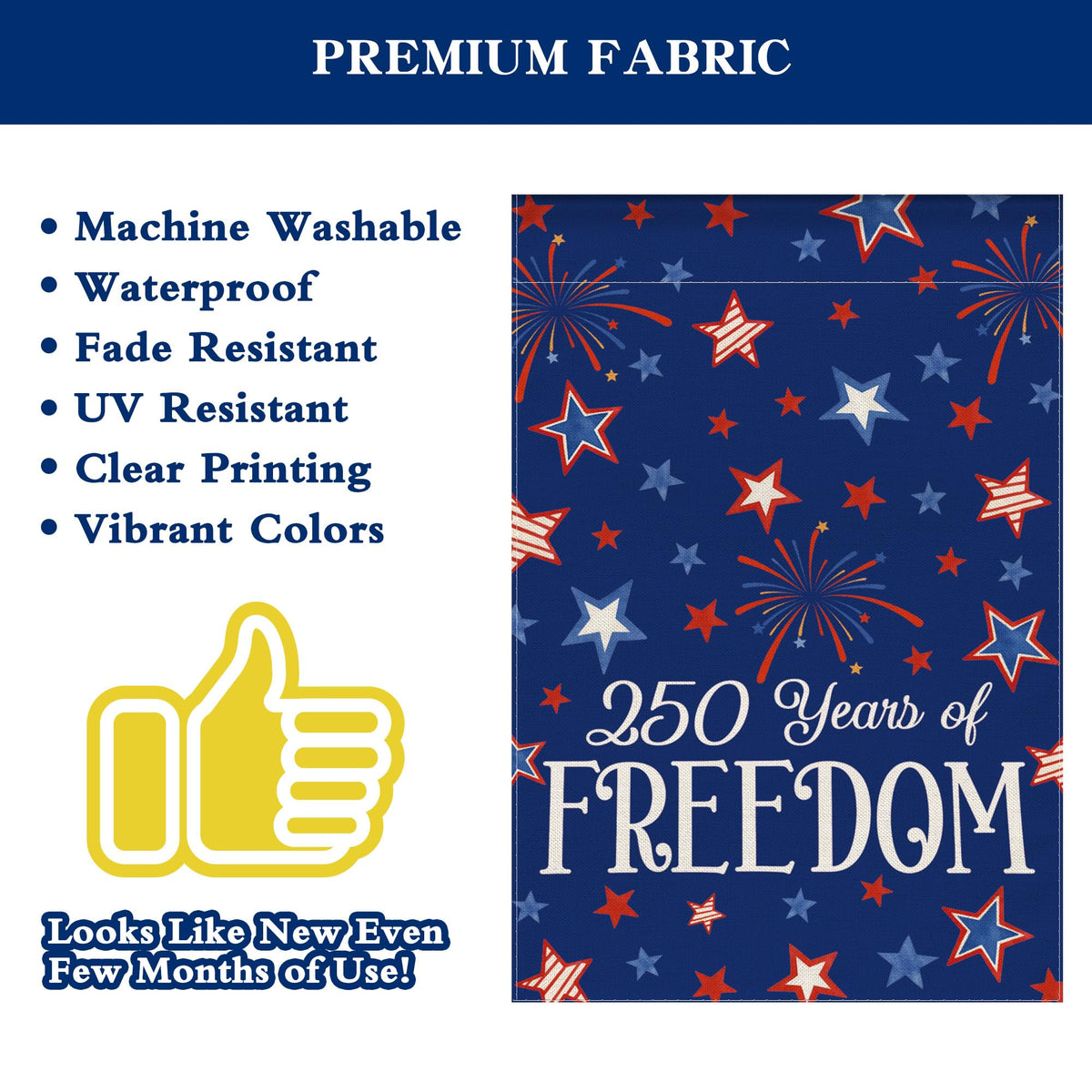 Siilues 12x18 outdoor flag ideal for porch or yard display.