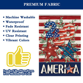 Siilues reinforced double-stitching edge flag prevents tearing for long outdoor use.