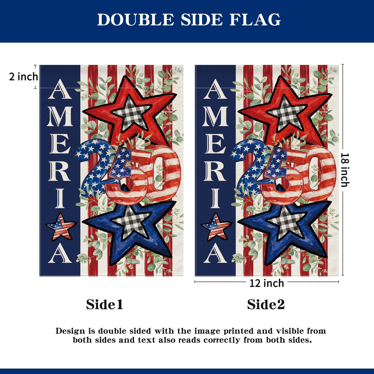 Siilues hanging flag enhances outdoor spaces for barbecues and parades.