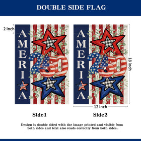 Siilues hanging flag enhances outdoor spaces for barbecues and parades.