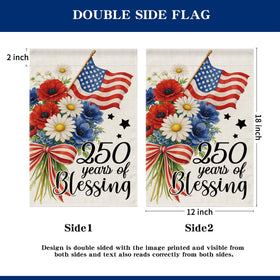 Siilues patriotic outdoor decor flag for holidays and gatherings.