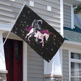 Siiuuol Astronaut Unicorn Flag gift idea for celebrations and parties.