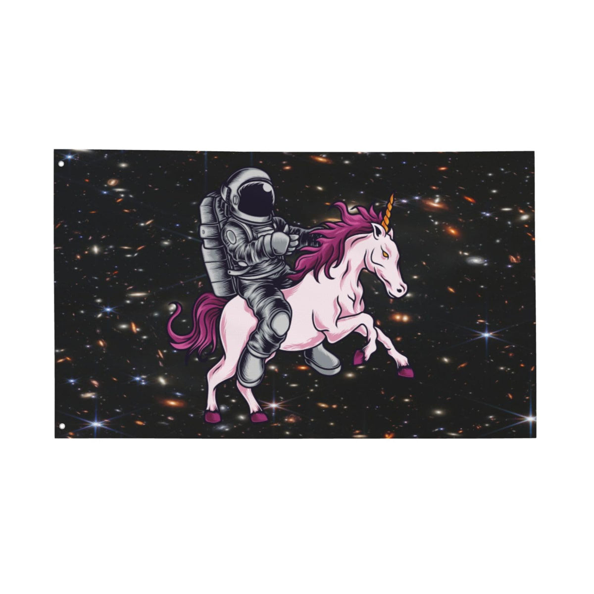 Siiuuol Astronaut Unicorn Flag ideal for indoor decor and events.
