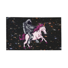 Siiuuol Astronaut Unicorn Flag ideal for indoor decor and events.