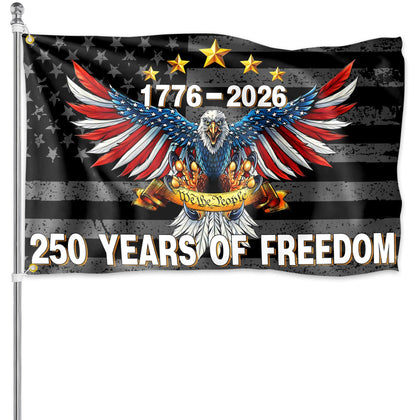 Siixoi american-250th-anniversary-flag-3x5ft for outdoor display with eagle emblem.