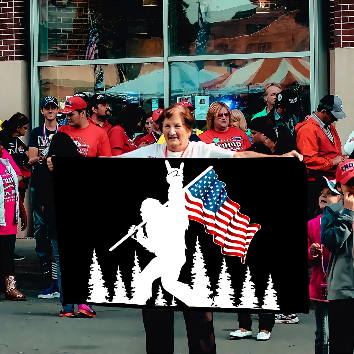 Great gift idea: Siixoi Bigfoot flag for friends and neighbors.