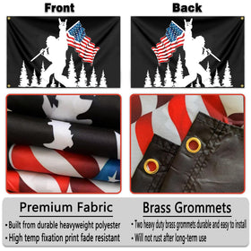 Siixoi Bigfoot flag displayed indoors adds whimsy to any room.