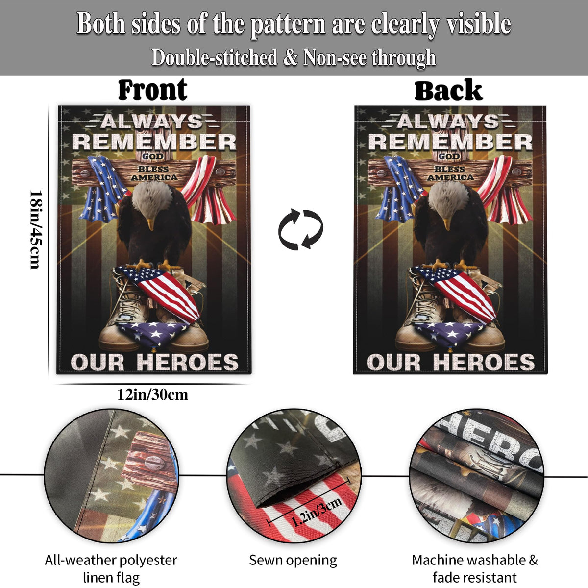siixoi outdoor durable polyester flag resists fading for year-round patriotic decor