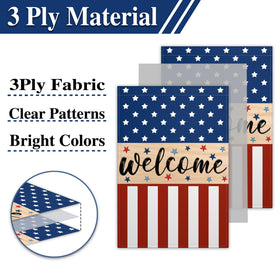 Siixoi outdoor indoor flag decor for porch or wall display
