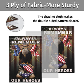 siixoi wall or dorm display flag designed for quick, easy hanging