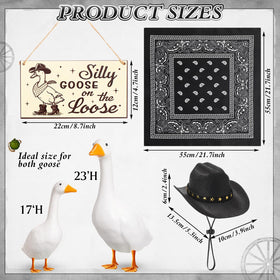 Silicherry cowboy hat detail highlights durable festive costume for lawn decor.