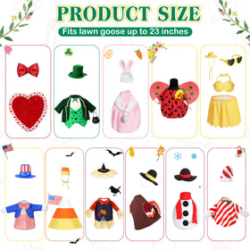 Silicherry easter goose costume for lawn statue, bright colors boost seasonal display.