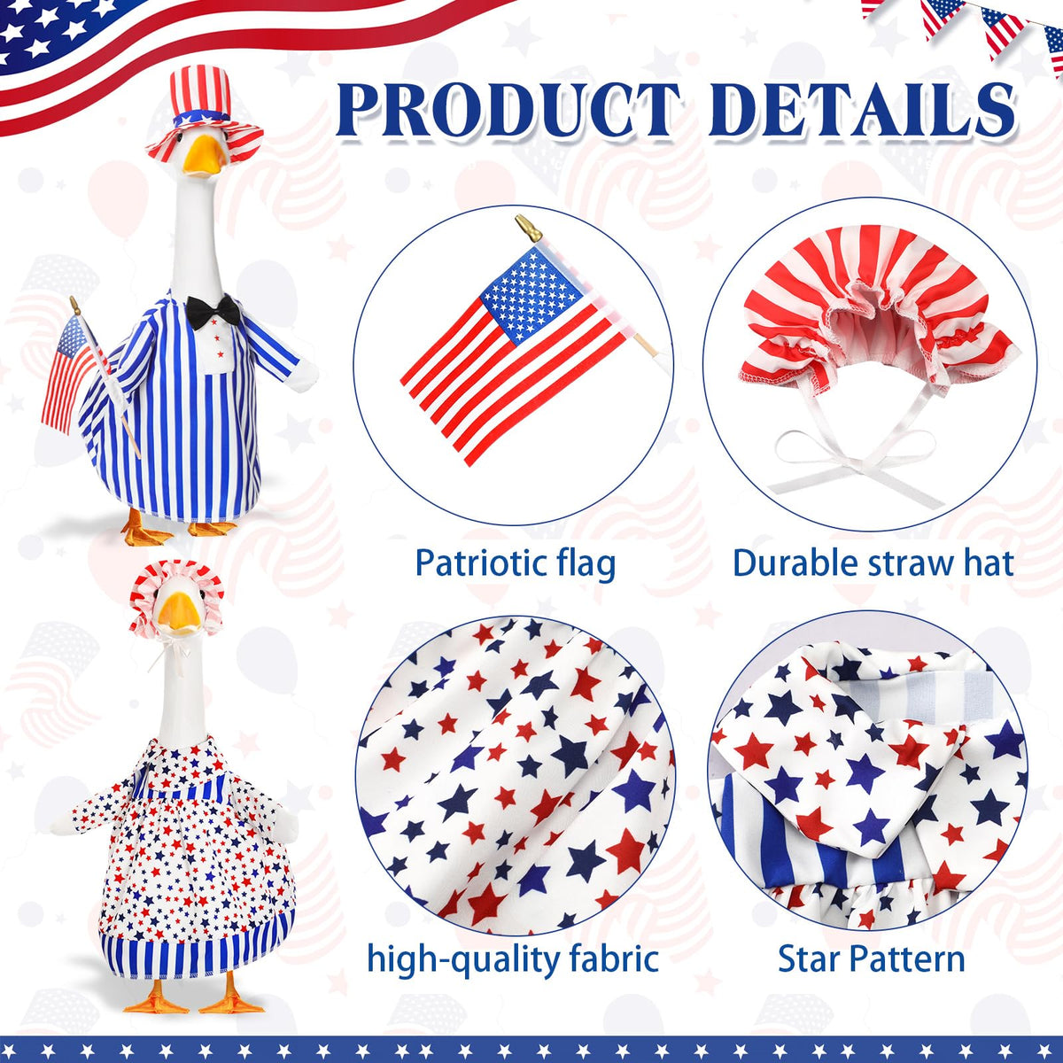 Silicherry goose outfit garden display adds holiday charm outdoors
