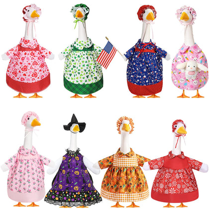 Silicherry Valentine goose outfit for 23-inch statue adds festive yard charm