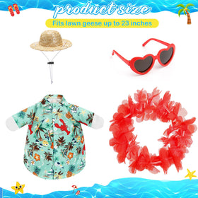Silicherry goose outfit Hawaiian shirt brightens porch decor