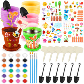 SiliFine 24-kids flower pots for hands-on gardening and crafts.