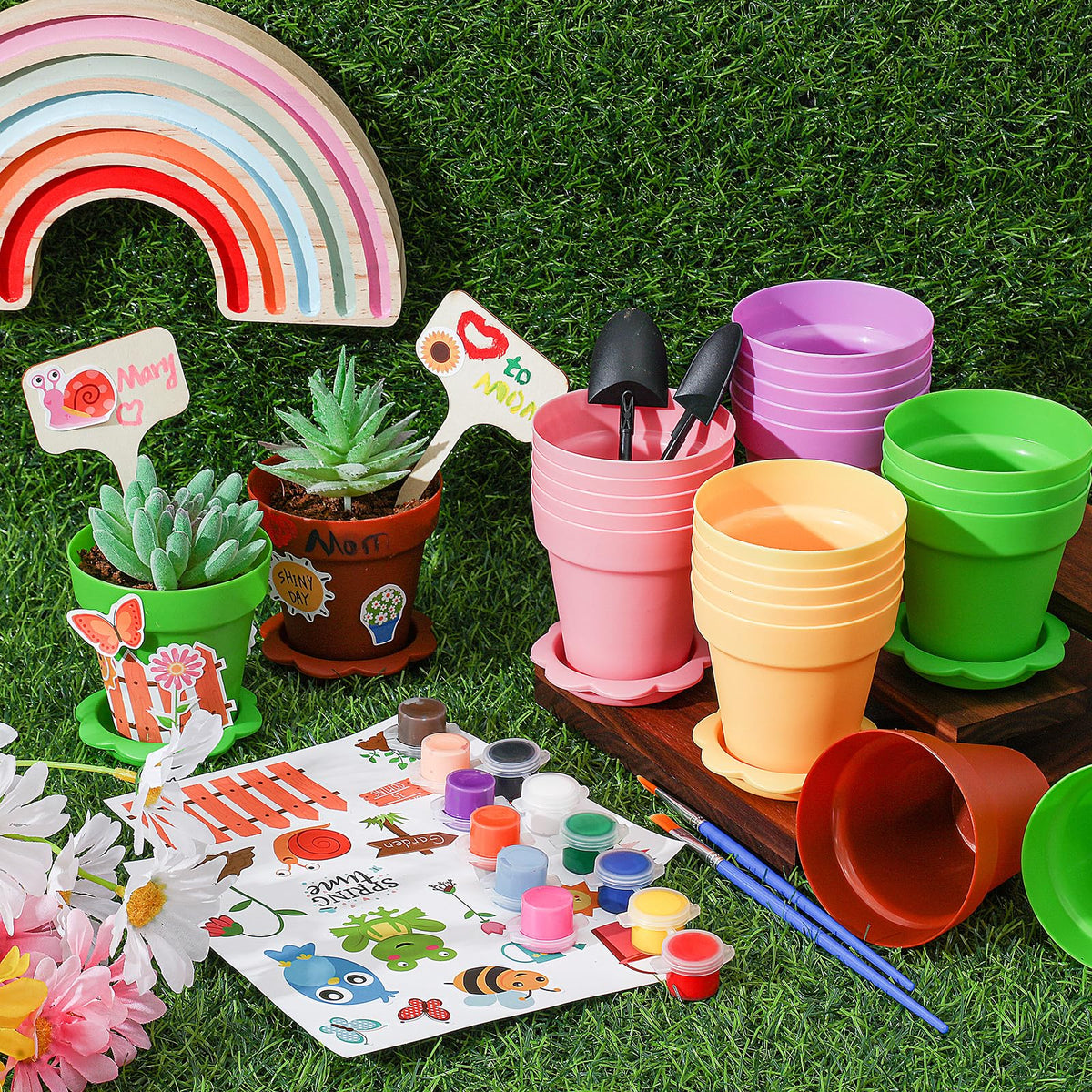SiliFine classroom garden craft set ideal for Easter and Mother's Day.