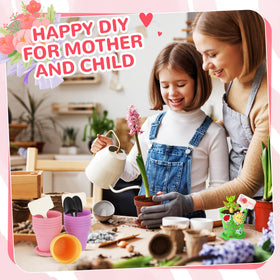 SiliFine DIY adhesive stickers for decorating pots.