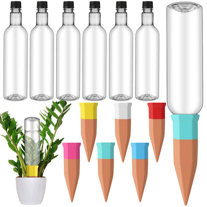Silifine self-watering spike in red for steady indoor plant hydration
