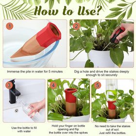 Silifine white spike supports reliable watering for home setups
