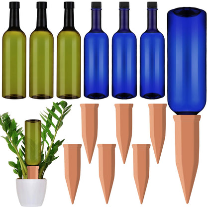 SiliFine terracotta spike inserted into soil for steady moisture
