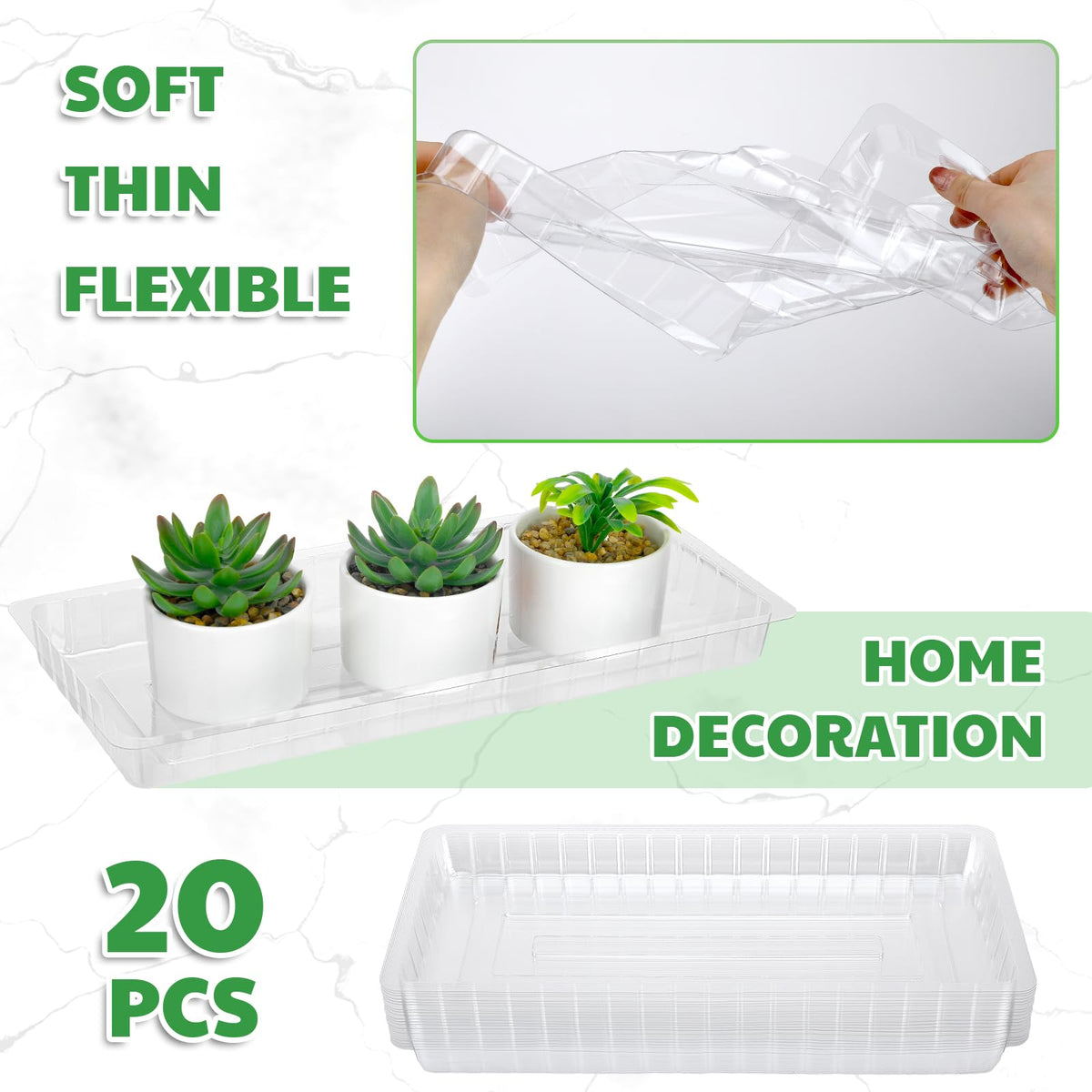 SiliFine water-retention tray supports plant hydration while indoors.