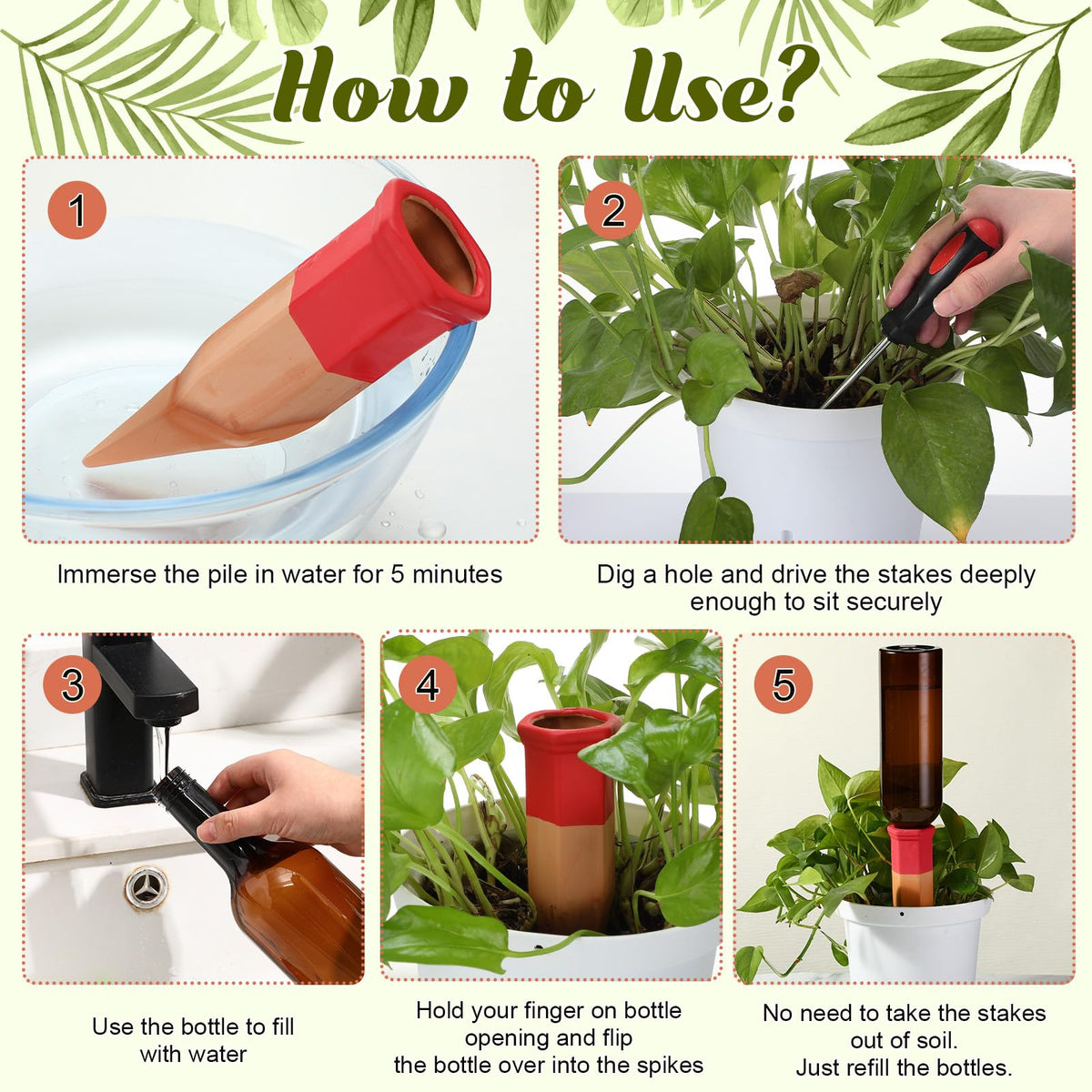 Refillable brown bottle is easy to top up between uses.