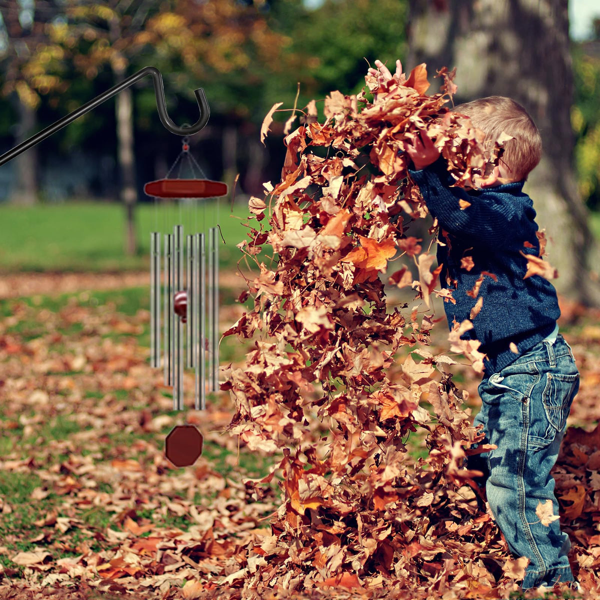 Silintion wind-chime hook outdoor display enhances seasonal decor