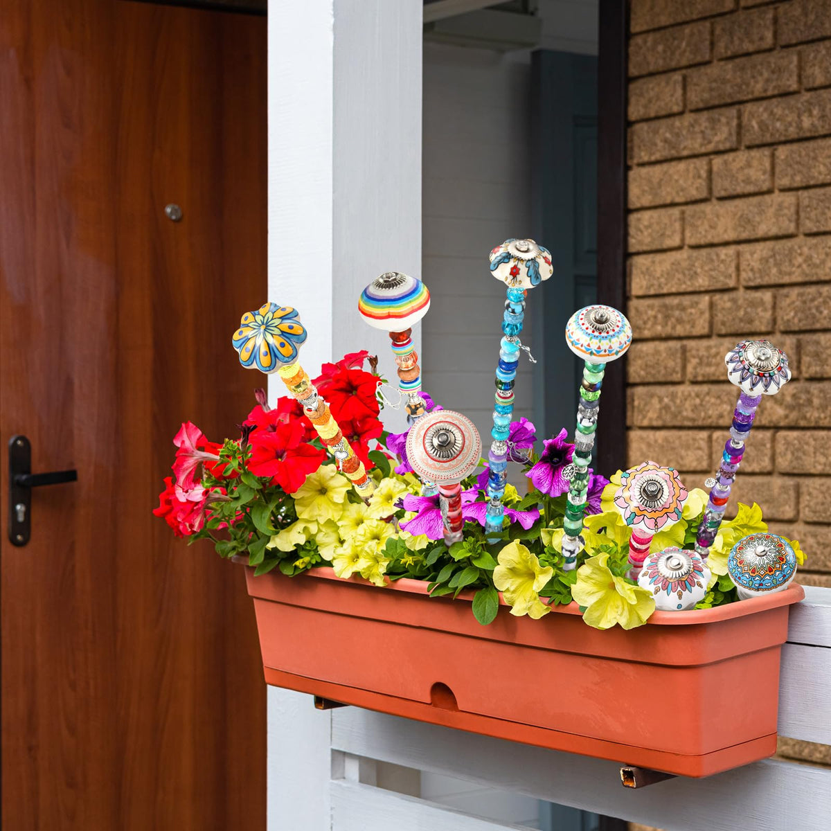 Silipull colorful beads pack adds vibrant accents to yard décor.