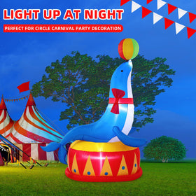 Silipull LED inflatable seal for birthday party decor.