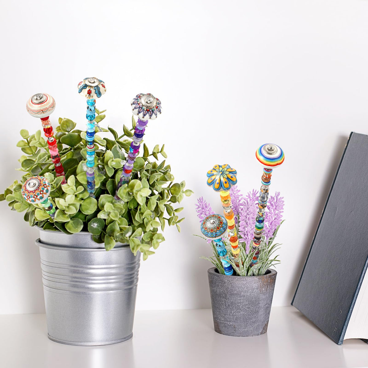 Silipull outdoor yard fairy sticks create decorative focal points.