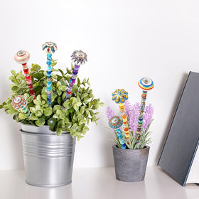 Silipull outdoor yard fairy sticks create decorative focal points.