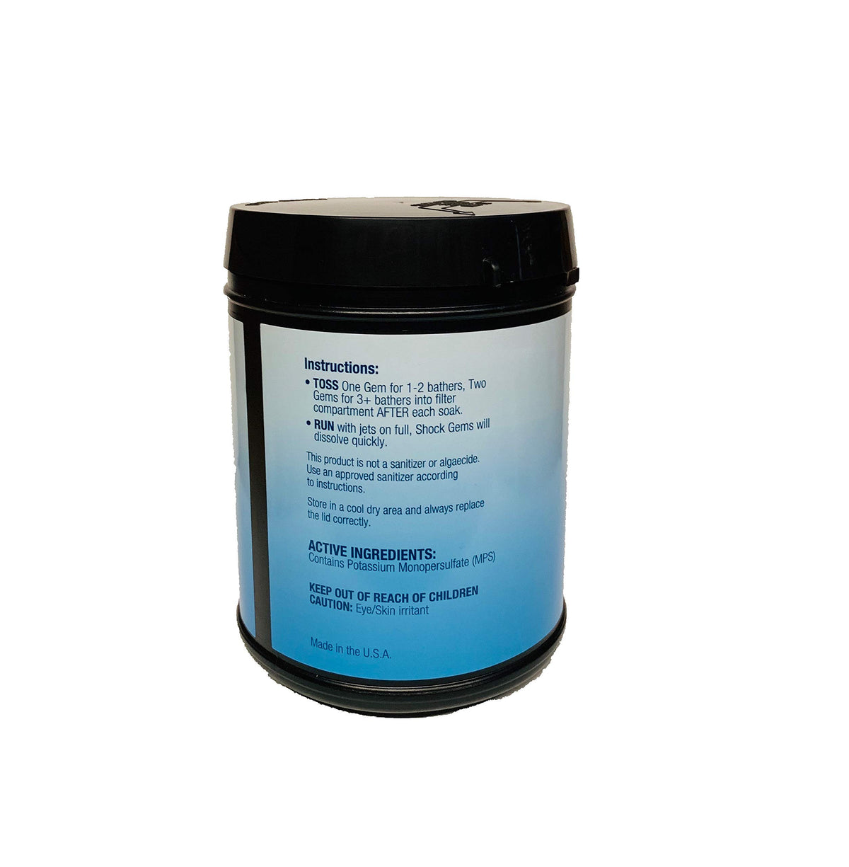 Odor reduction in spa water with Silk Balance Shock Gems.