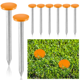 Silkfly eight-pack survey stakes with orange heads for easy marking