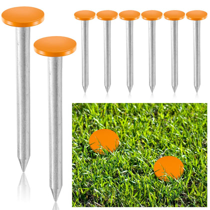 Silkfly eight-pack survey stakes with orange heads for easy marking