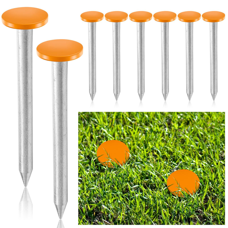 Silkfly eight-pack survey stakes with orange heads for easy marking