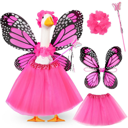 SilTriangle butterfly wings goose outfit for porch decoration and photo-worthy moments.