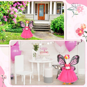 SilTriangle complete goose outfit set, ready-to-decorate porch decor kit