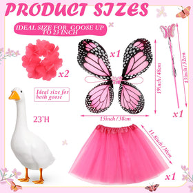 SilTriangle tutu skirt goose outfit in pink for playful photos