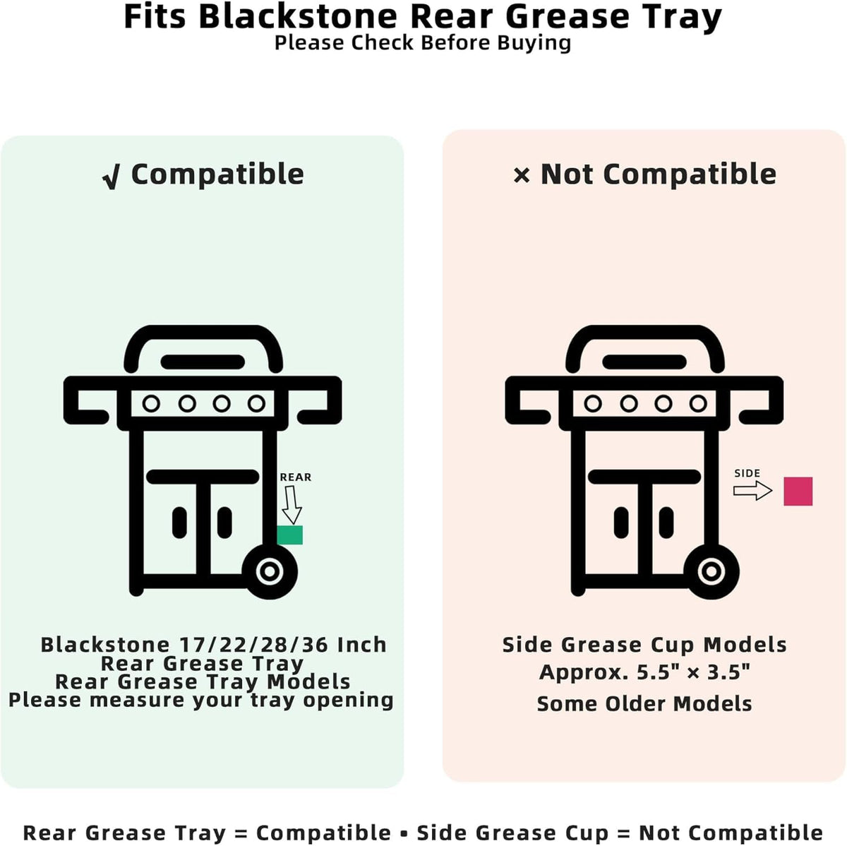 SilvaKoon grease tray liner with 27oz capacity supports long, uninterrupted cooks.