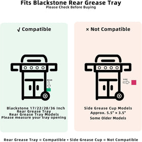 SilvaKoon grease tray liner with 27oz capacity supports long, uninterrupted cooks.
