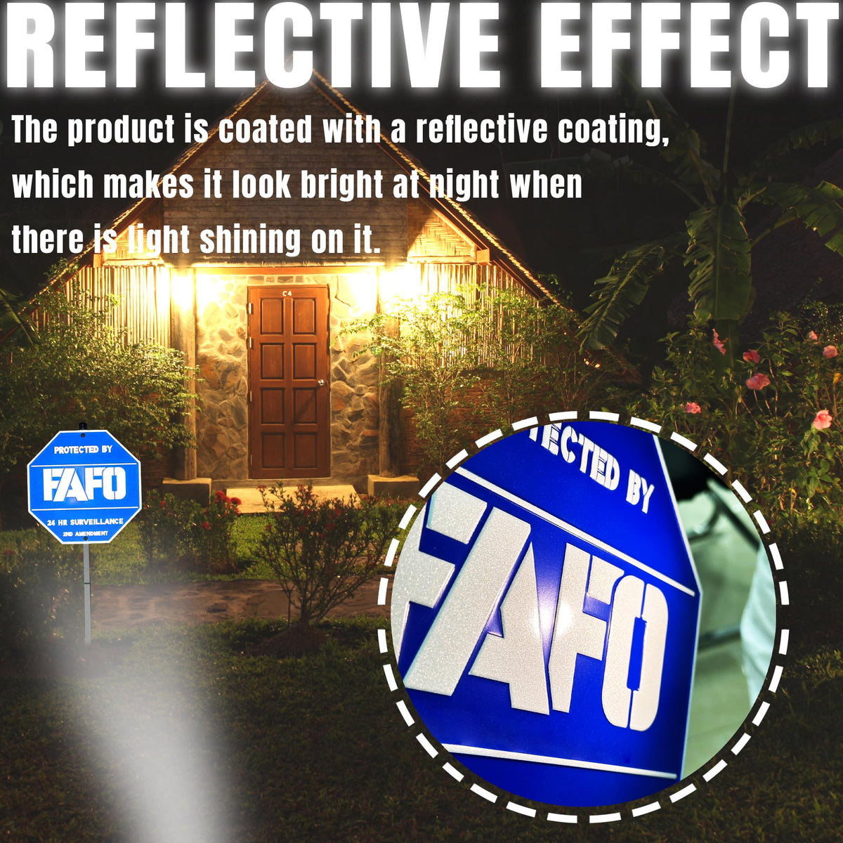 SilvanSculpt FAFO sign stays secure outdoors with weather-resistant metal.