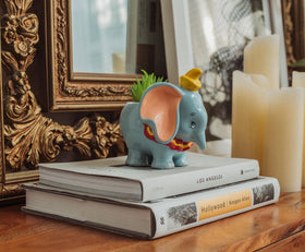 Dumbo mini planter by Silver Buffalo on a windowsill.