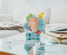 Silver Buffalo Dumbo gift-ready planter for Disney fans.