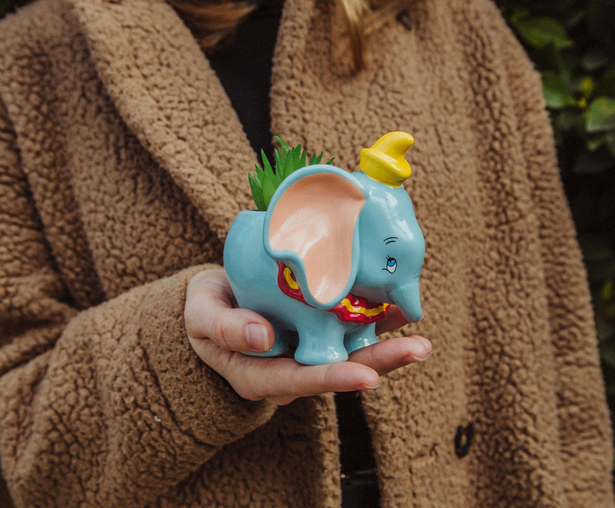 Silver Buffalo Dumbo desk planter on a tabletop display.