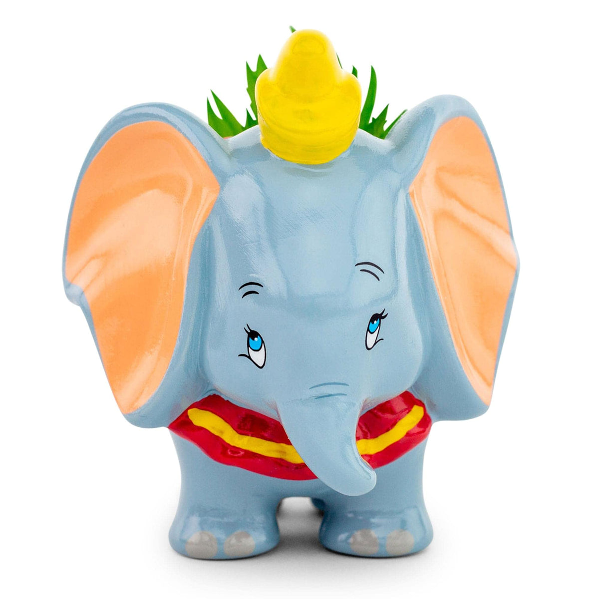 Silver Buffalo Dumbo planter back view highlighting compact decor charm.