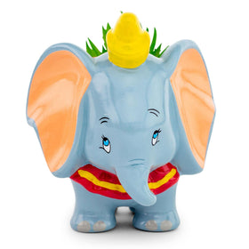 Silver Buffalo Dumbo planter back view highlighting compact decor charm.