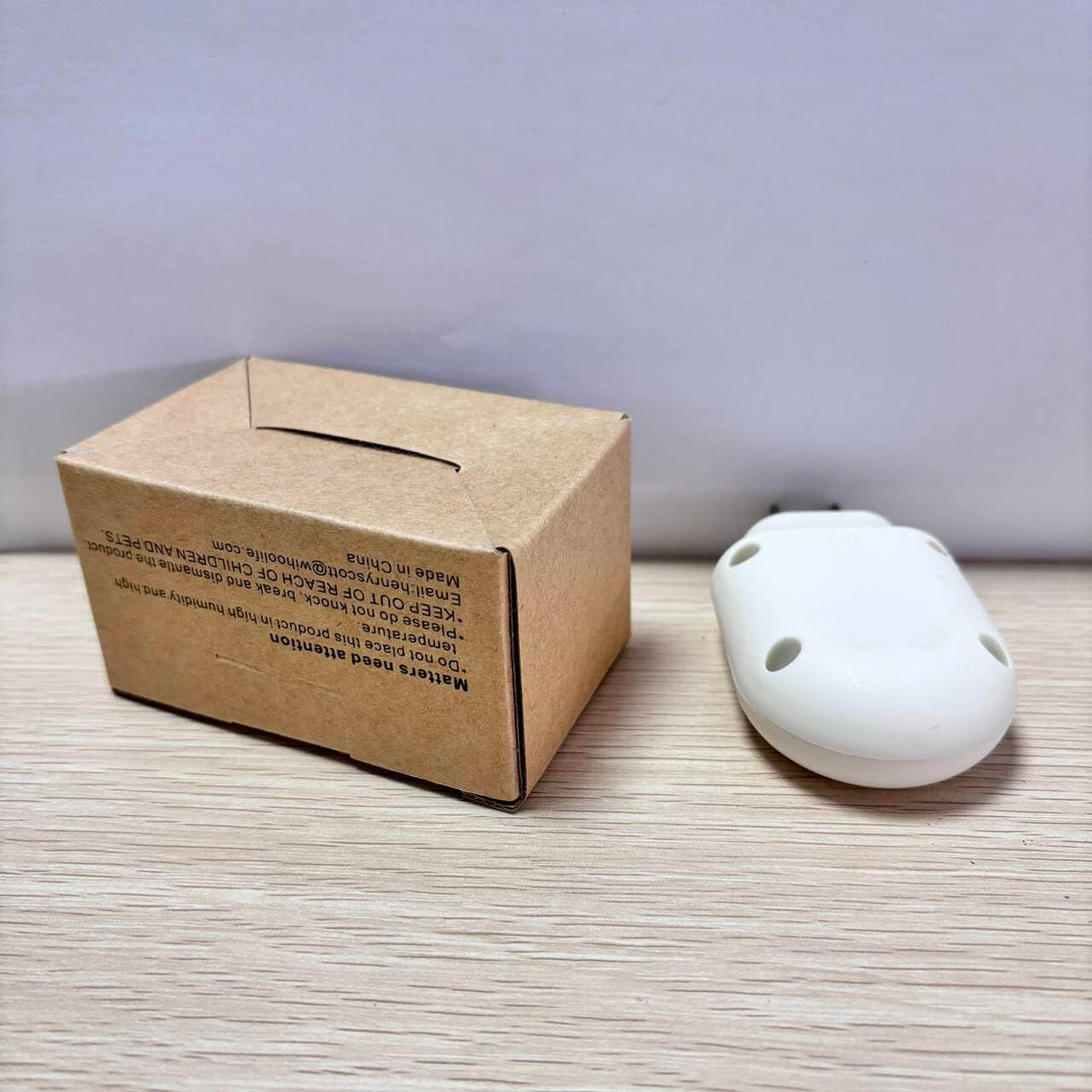 Simashts Mosquito Repeller in white integrates with decor while repelling mosquitoes.